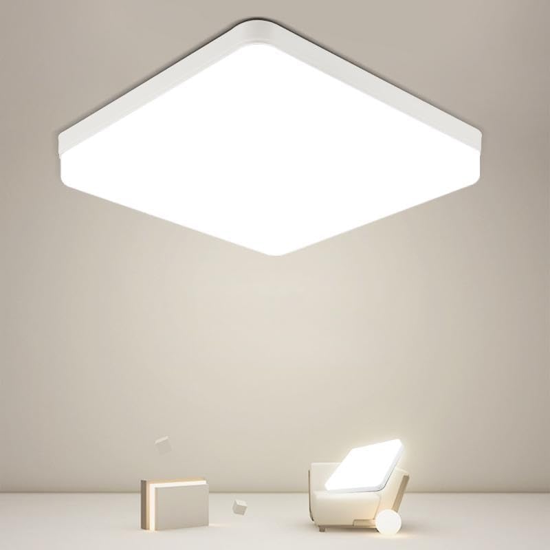 Plafoniera LED Quadrata 48W 600x600 mm Bianco Naturale 4000K - 4500K