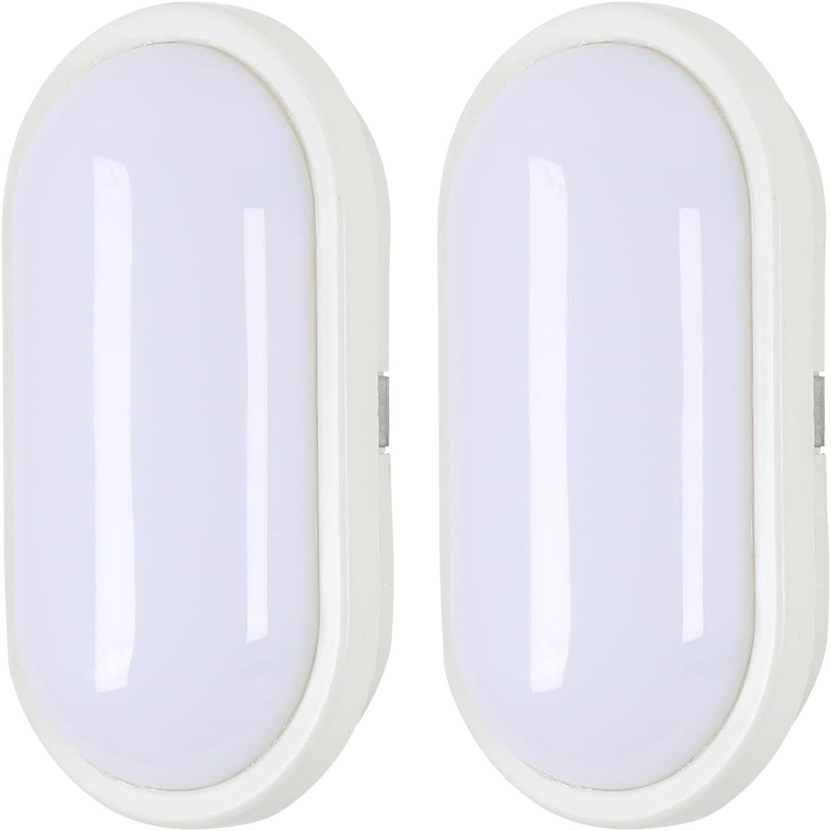 Plafonnier de salle de bain Myvat LED intégrée 1200lm 14W IP44 Ø28cm blanc  GoodHome argent