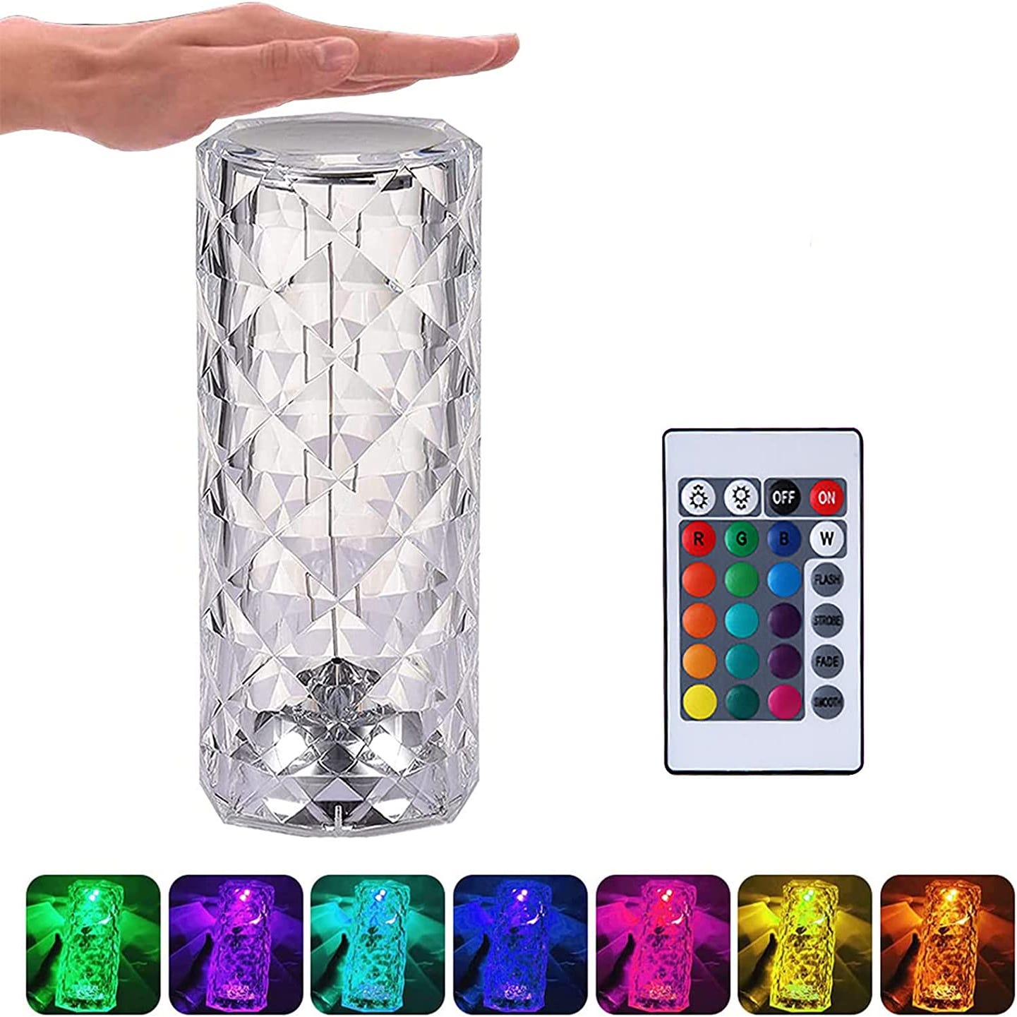 Lampe de chevet tactile 13 couleurs avec télécommande • Moment Cocooning