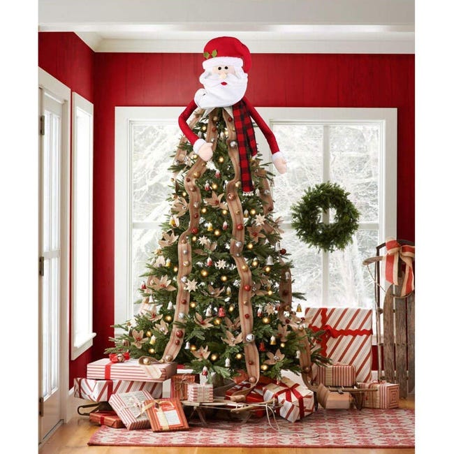 Decoração Enfeite Natal Papai Noel Árvore Natalina 57cm