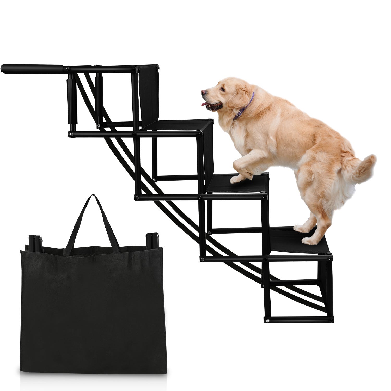 Escalier pour chien - marche - rampe - convient pour voiture haute et basse  - coffre 