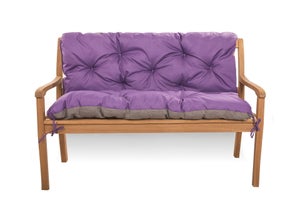 Cuscino per panca da giardino 170 x 60 x 50 cm, cuscini per altalena da  esterno/interno, colore viola chiaro