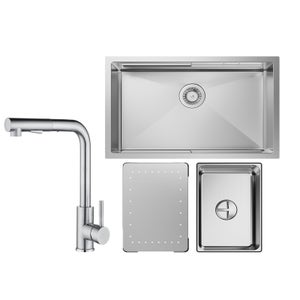 Robinet de lavabo avec douchette extractible Gaboli Flli