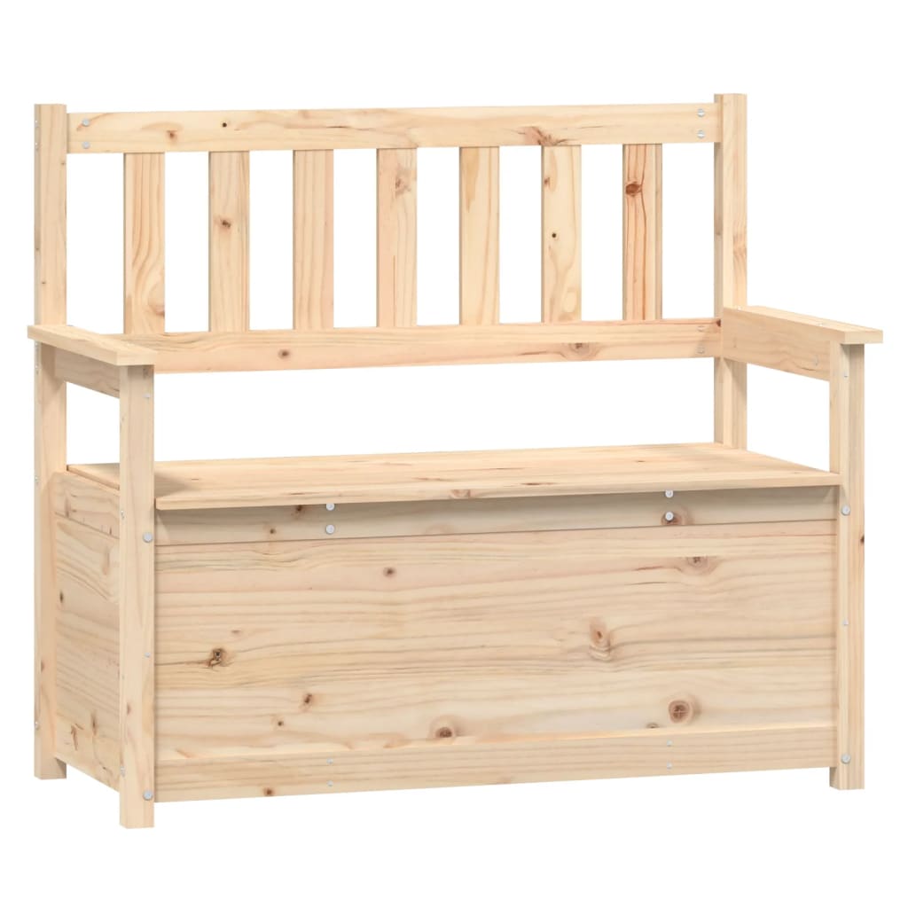 Banc Banquette Coffre De Rangement X X Cm Bois De Pin Massif Leroy