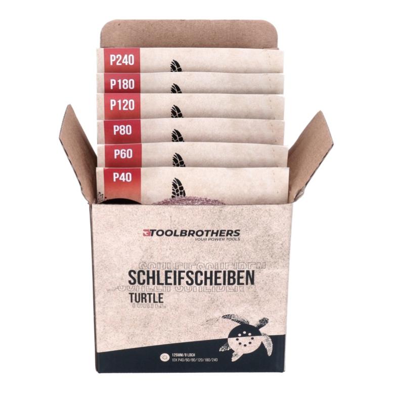 Makita BO5041 Ponceuse excentrique 125 mm 300 W + 2x Sets de ponçage Toolbrothers TURTLE - 3