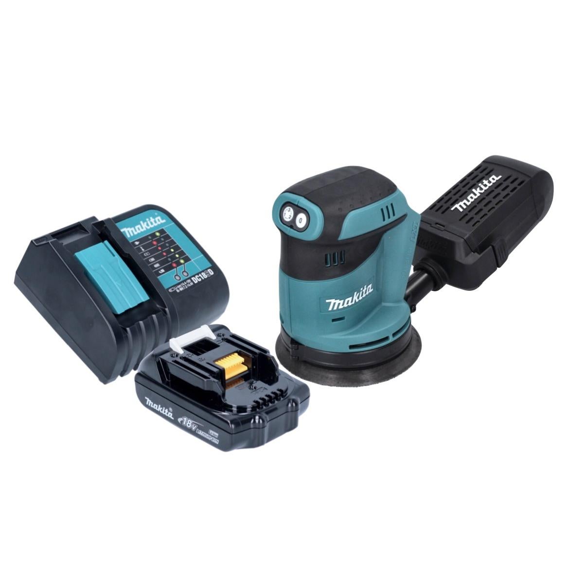 Ponceuse Excentrique Sans Fil 21V – 1 Batterie 1.5Ah – 3 Vitesses – Orbite 2,8 Mm – 12 Abrasifs Offerts – Léger & Ergonomique – Bois, Métal, Peinture, DIY