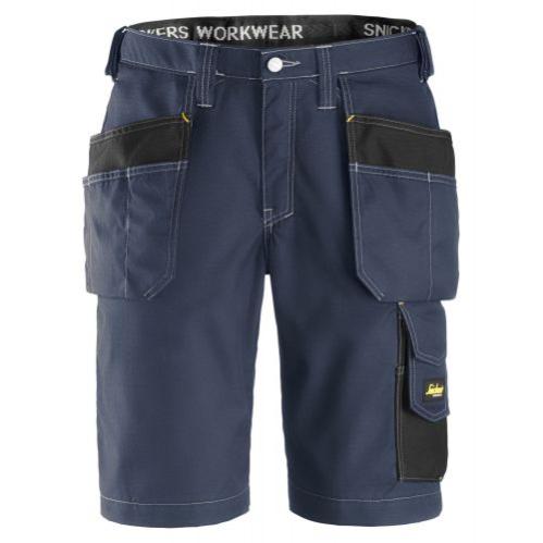Snickers Workwear 6275 Pantalones Largos De Trabajo Elásticos 4 Vías Con Bolsillos Flotantes AllroundWork Color Gris Acero