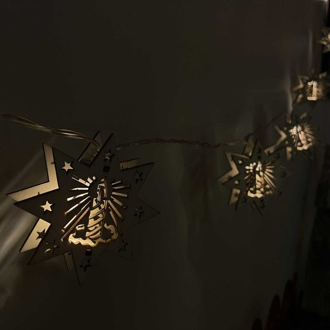 Guirlande de Pince à Linge LED Dorée Doré - Luminaires extérieur - Achat &  prix