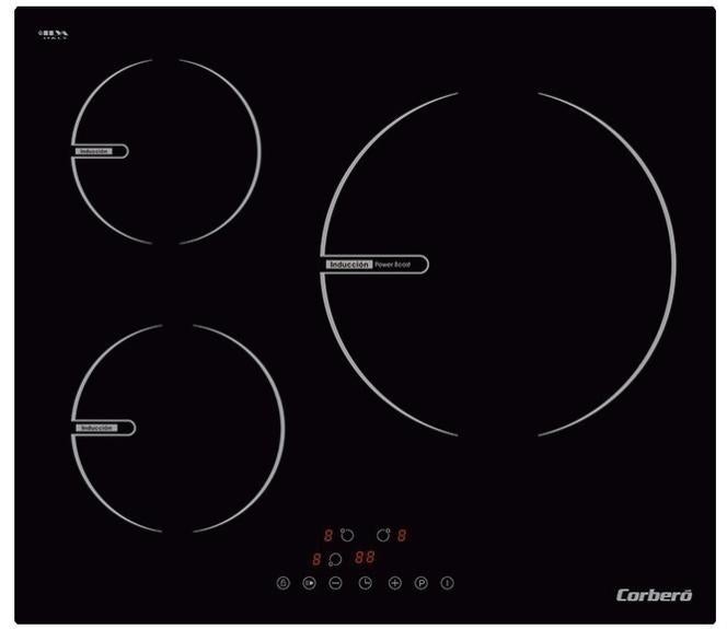 Solthermic Cocina Gas Negra Rústica 60x60 F6s40g2