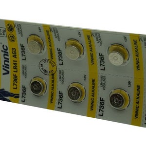 Lot de 30 piles bouton LR41 1,5 V AG3 LR736 L736F pour thermomètre  numérique, pointeur laser, mini montre plate