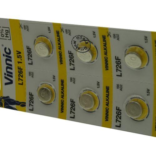 Piles L736 (LR41/AG3) - Pack De 10 - Marque Vinnic - 1.5V - Qualité CE/ROHS - Pour Montres, Jouets, Appareils électroniques
