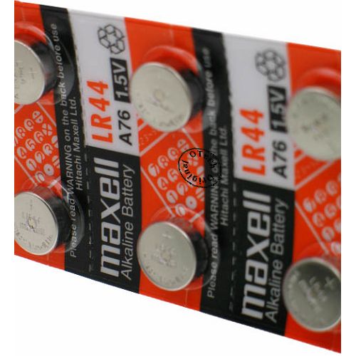 10 piles LR44 / A76 / V13GA Maxell Alcaline 1.5V