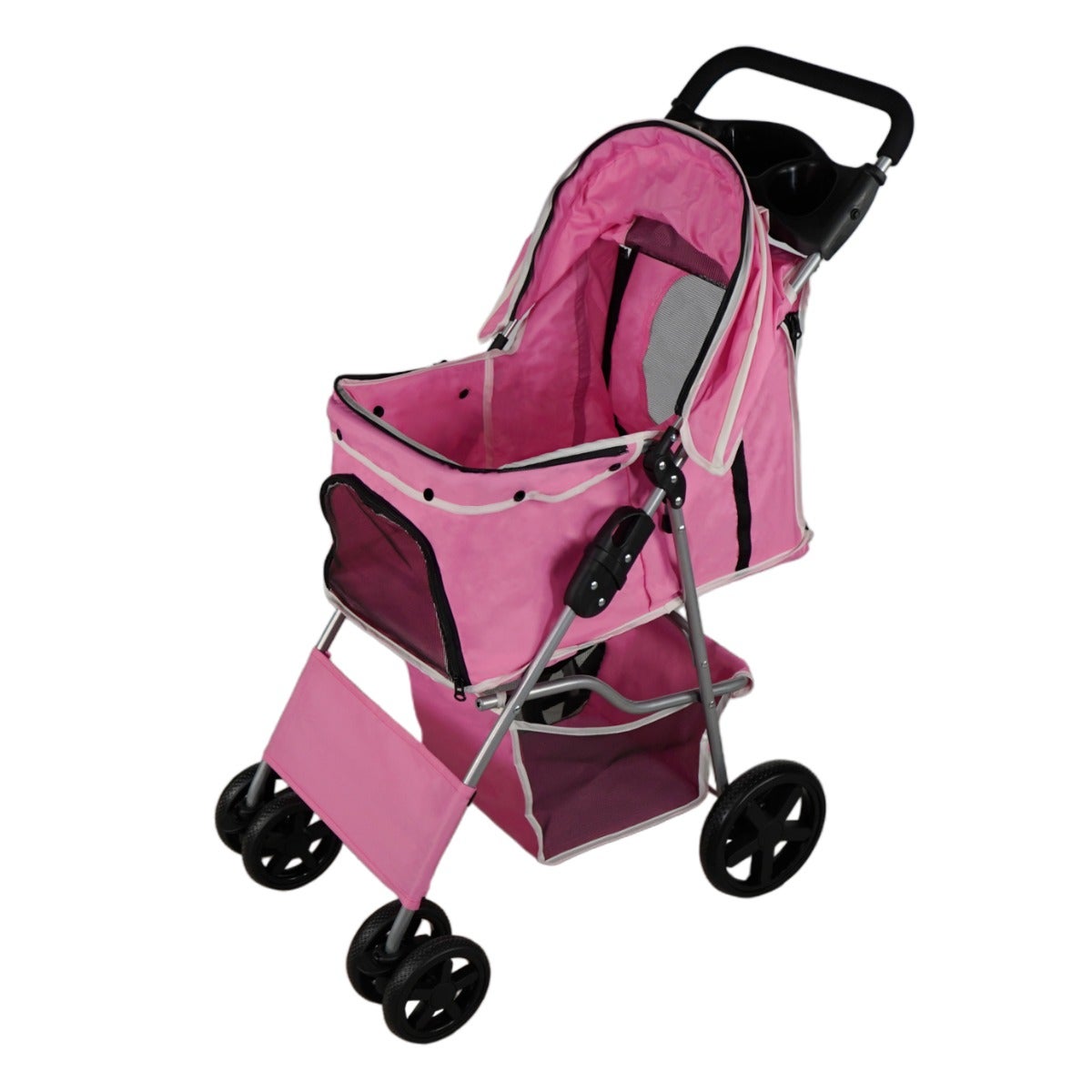 Passeggini Piccoli Passeggini Pieghevoli Passeggini per Animali Domestici  Passeggini Teddy Prodotti da Viaggio All'aperto (Color : Pink, Size : 71 *  47 * 96cm) : : Prodotti per animali domestici