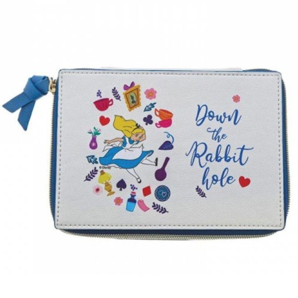 Disney Alice au pays des merveilles Boîte à bijoux en céramique Bleu/beige en forme de Disney Alice au pays des merveilles Boîte à bijoux en céramique Bleu/beige en forme de