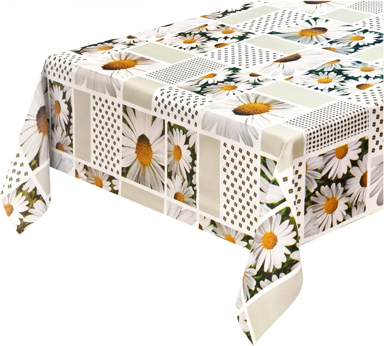 Tovaglia In Tela Cerata Motivo Girasoli - Lavabile, 100x140 Cm, Per Interni Ed Esterni - Foto 8