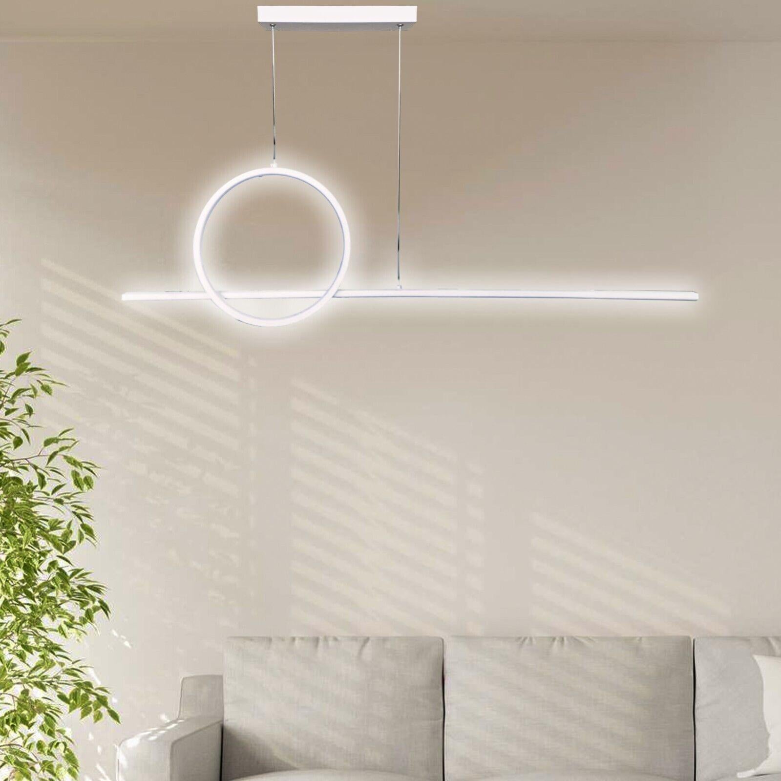 2051 LAMPADARIO SOSPENSIONE 3 ANELLI LED 102W COLORE SABBIA O BIANCO DI AFFRALUX ANELLIDIODI AFFRALUX - Foto 7