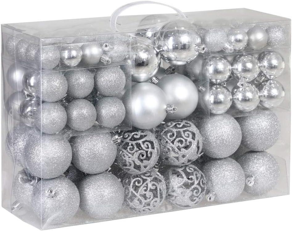 100 Pezzi Palle di Natale Decorazioni Albero di Natale Palline di