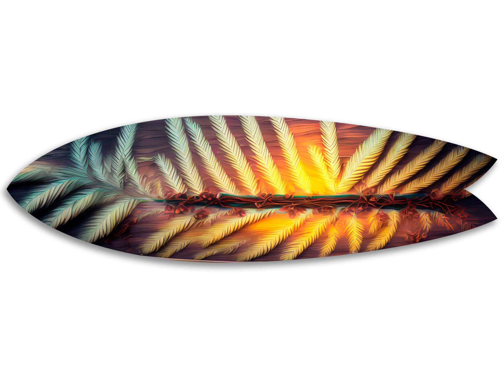 Planche de surf décorative,impression sur alu dibond, surf good, 145x40