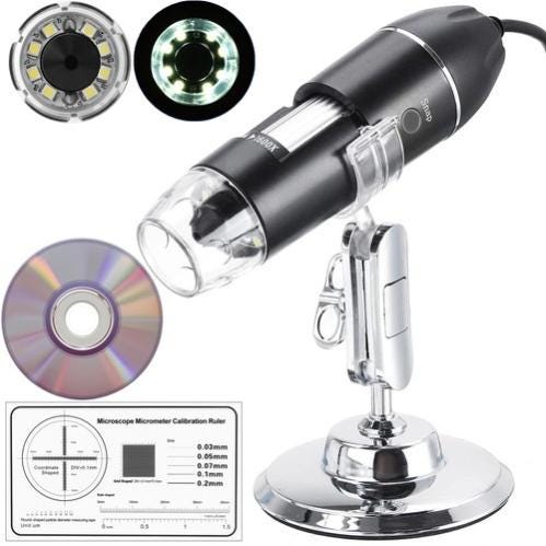 Microscope numérique USB LED Zoom 1600x 2Mpix