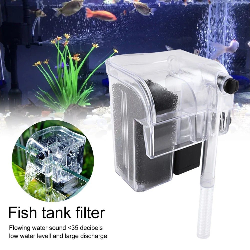 Filtre externe pour aquarium, pompe de filtration en cascade, fixation  murale, accessoires d'aquarium pour poissons, Nouveauté 2023