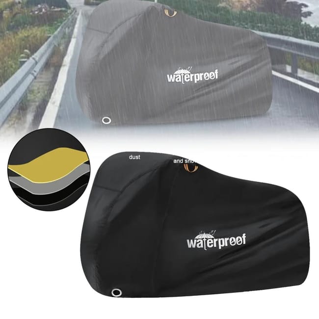 Housse Impermeable pour Velo Moto Protection UV Tissu 210T Robuste avec Trou de Verrouillage pour VTT Velos de Route Leroy Merlin
