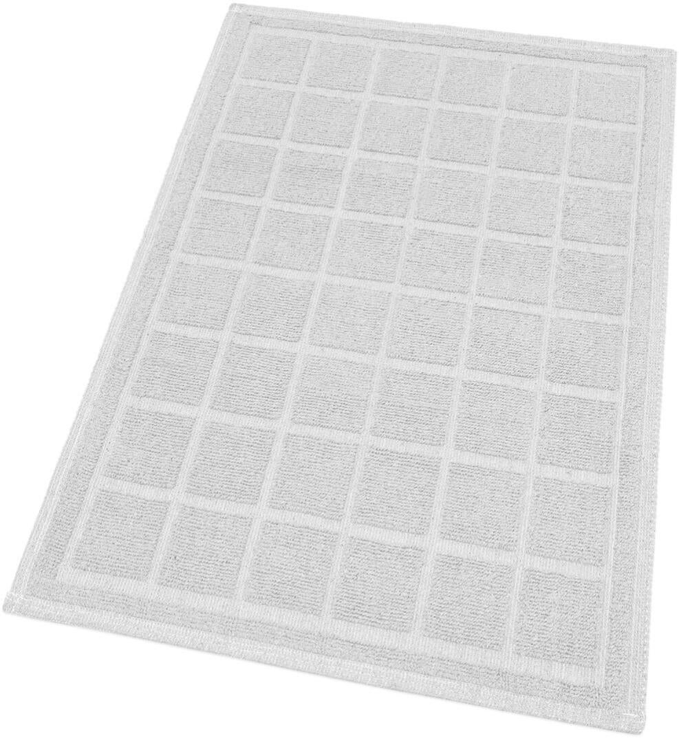 Tappeto Da Bagno Snake In Puro Cotone Morbido, 55x90 Cm, Grigio - Assorbente E Antiscivolo - 7