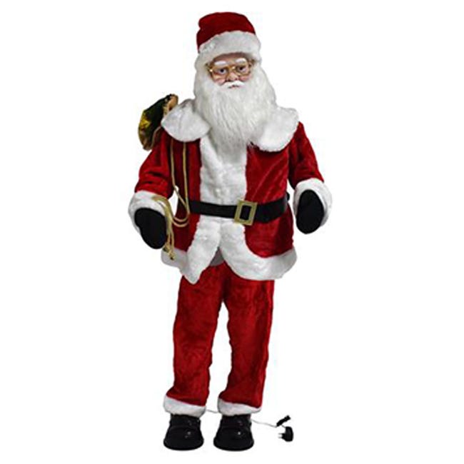 Babbo Natale A Grandezza Naturale Babbo Natale Rosso Altezza grandezza Naturale Gigante cm 150 Canta 5