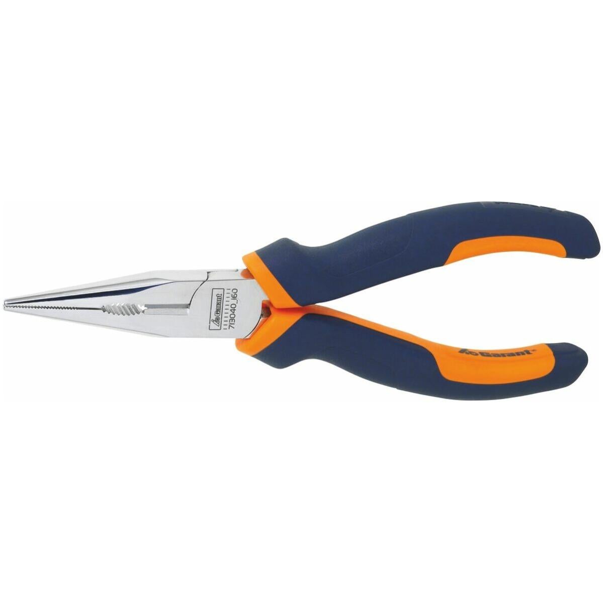 Pinza A Becchi Mezzotondi Corti USAG 017/1 - Lunghezza 120 Mm, Impugnature Ergonomiche In ABS, Per Lavori Di Precisione