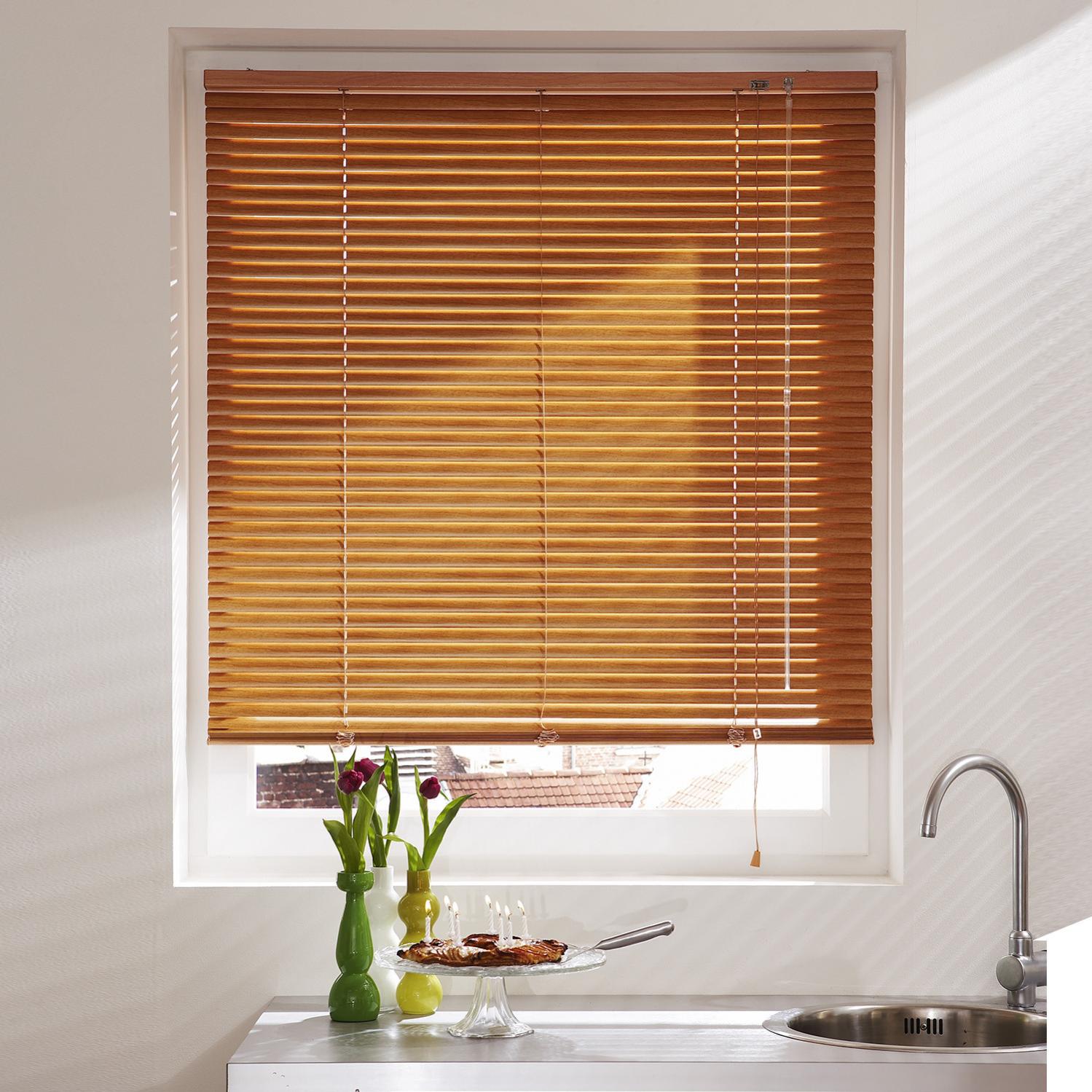 Store Vénitien Lamelles PVC 25mm Beige L100 X H175 Cm - Recoupable
