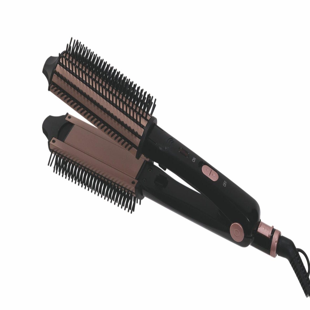 Spazzola piastra elettrica arriccia capelli alliscia capelli messa in piega  3 in 1 automatica in alluminio