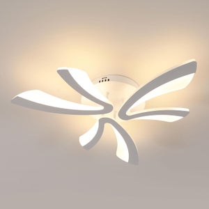 Plafonnier LED Moderne, Luminaire Plafonnier Chambre 36W 4000lm, Créatif  Hélicoïde Design Lampe de Plafond pour Salon Chambre Cuisine, Blanc Chaud  300