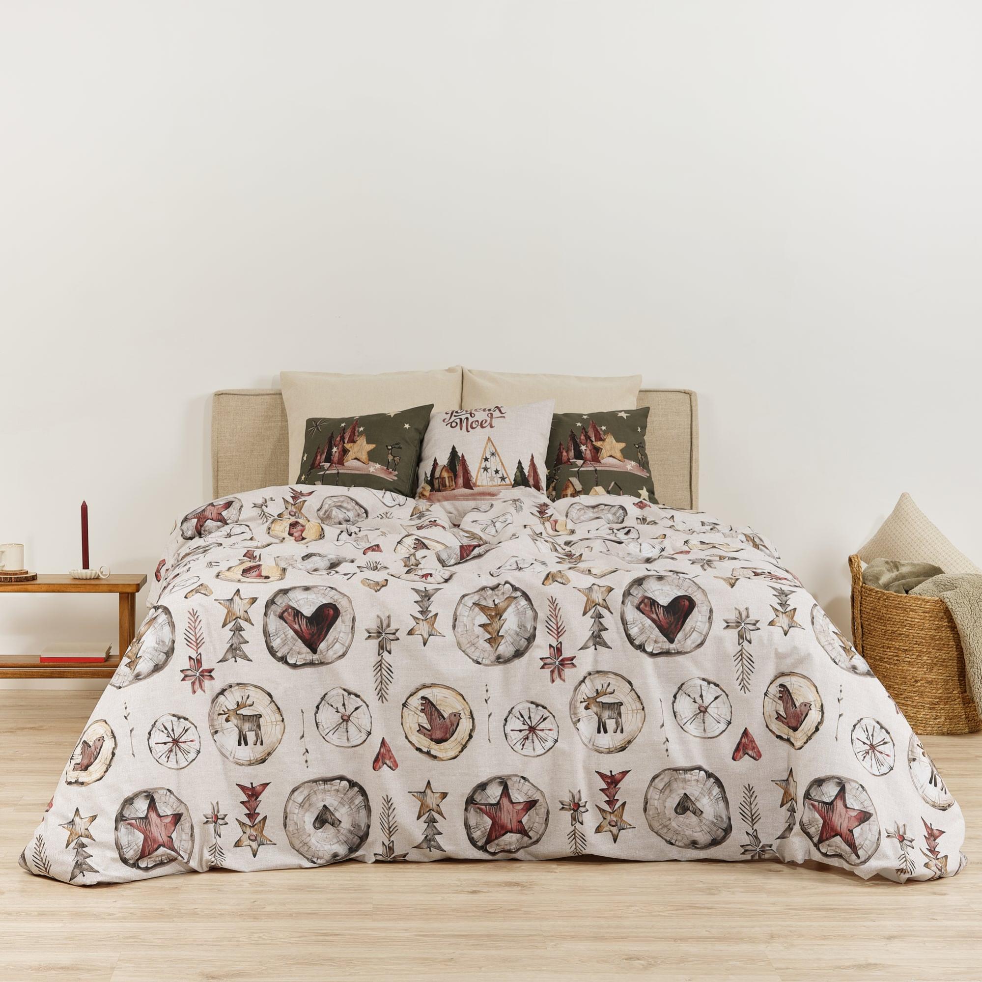 Set Lenzuola Reversible Rainbow Benetton – Copripiumino 150x210 Cm, Lenzuolo 100x200+30 E Federa 50x70, Arancio E Rosso, 100% Cotone