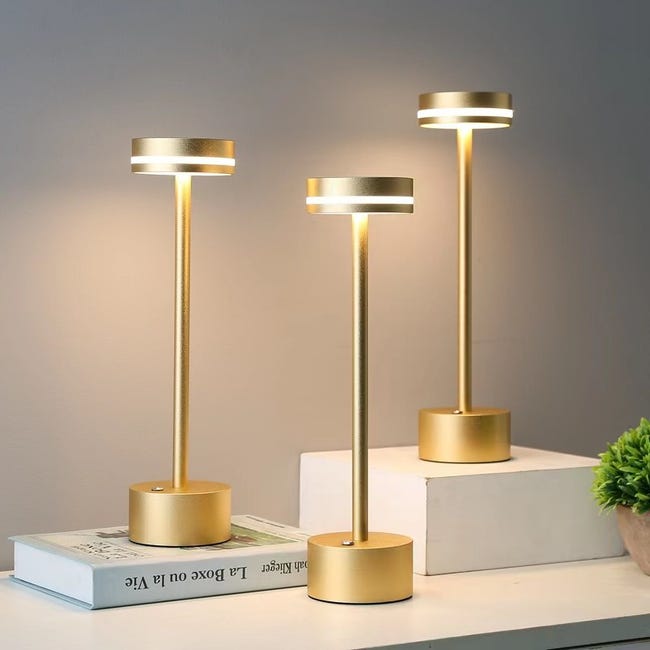 Dossier de table rechargeable - Lampe de table sans fil - Moderne - Lampe  de bureau 
