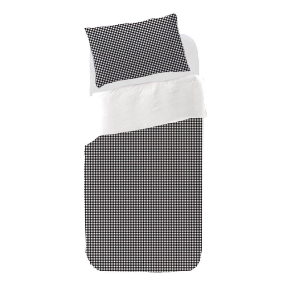 Housse de couette pc Vichy Noir Sokios 100x120 (Cuna) | Leroy Merlin