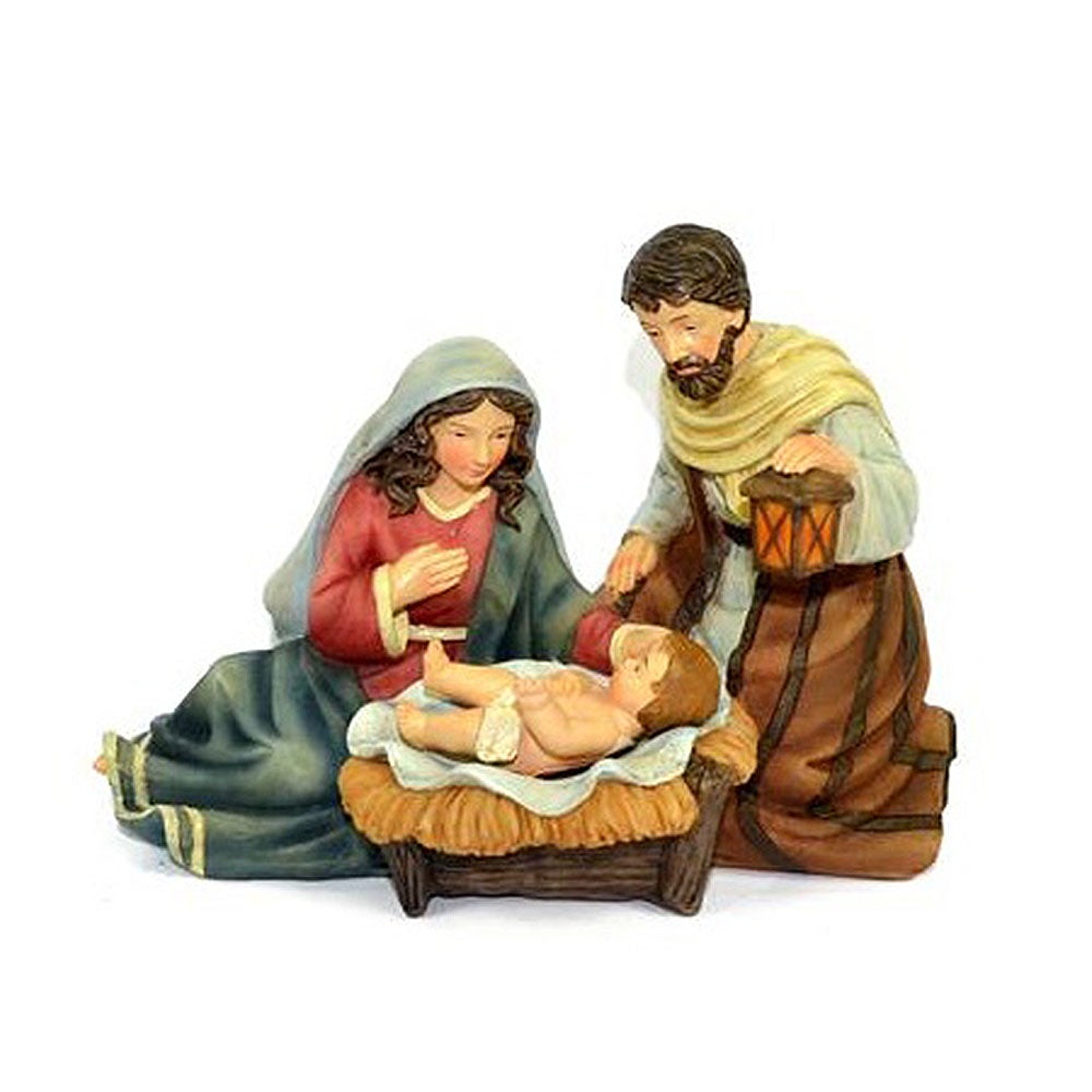 Natività sacra famiglia in tessuto presepe statua di natale completo  decorazioni addobbi idea regalo bellissima e particolare da collezione