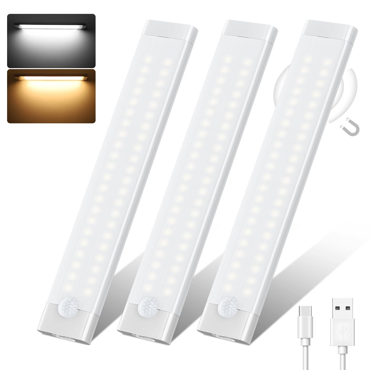Lampe de placard LED sans fil avec capteur - Lampe Lumineuse