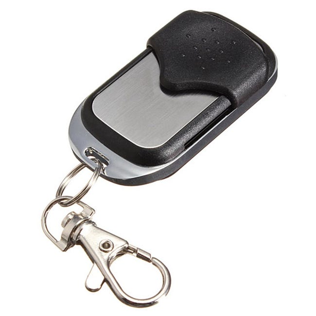 Télécommande porte-clés, EVGATSAUTO 4 pièces universel en plastique clonage  télécommande sans fil porte-clés pour porte de garage de voiture 433 mhz