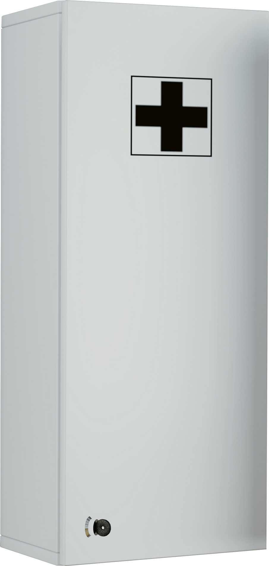 Medasa L Armoire à pharmacie murale, 1 porte avec serrure, blanc