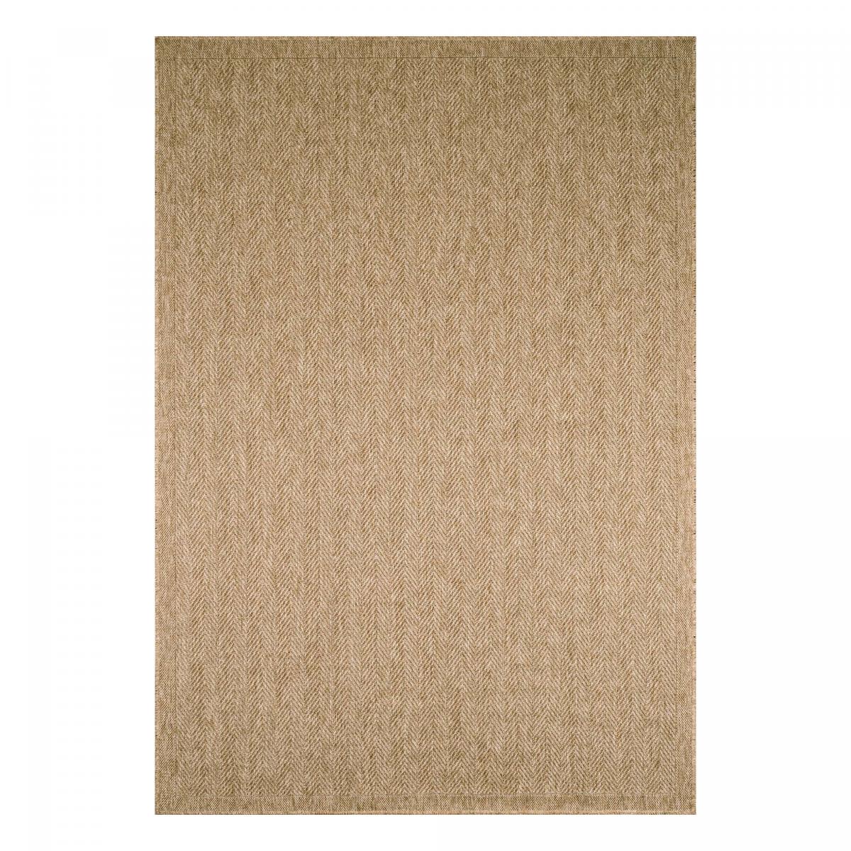 Tapis salon 120x170 cm Rectangulaire JUTE ART Beige Salon adapté au  chauffage par le sol