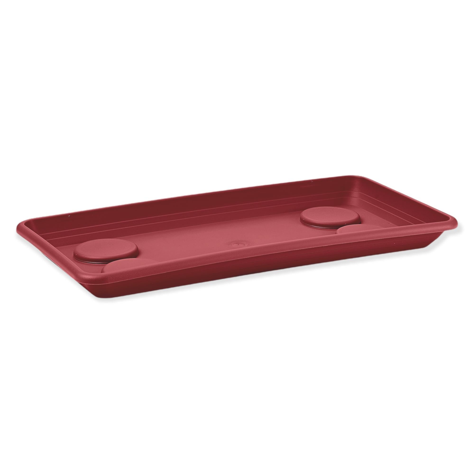 Sottovaso Valencia In Plastica 10 Cm Bianco | Resistente UV Per Piante | Proteggi Davanzali E Mobili