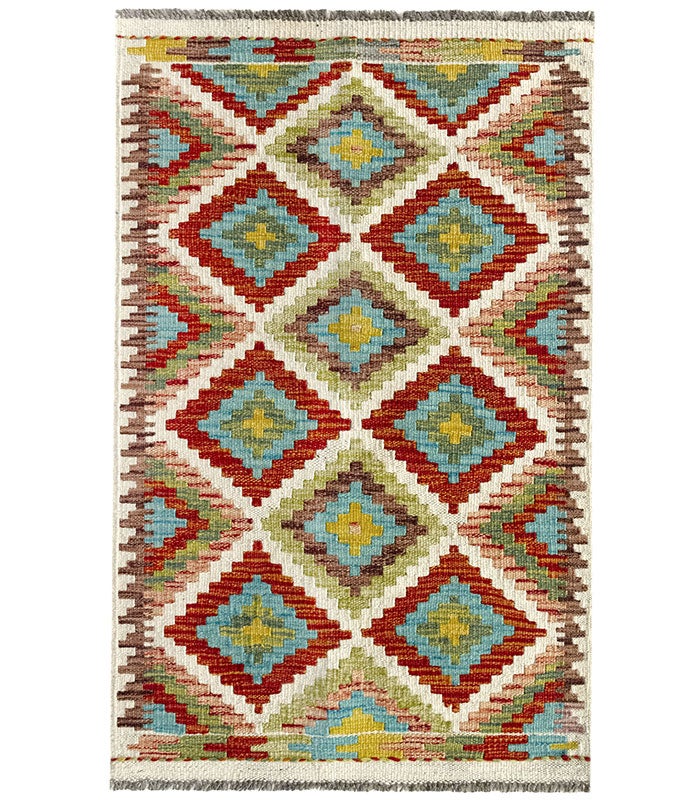 Hamid - KILIM HERAT 94x61 tappeto piccolo in 100% lana.