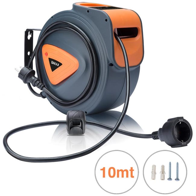 V-TAC Avvolgicavo 10 Metri con Protezione Termica - Prolunga V-TAC Avvolgicavo 10 Metri con Protezione Termica - Prolunga