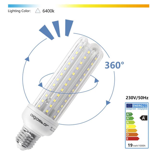 Lampadina LED OBO E27 19W Luce Fredda 850 Beneito Faure IP64 - Foto 2