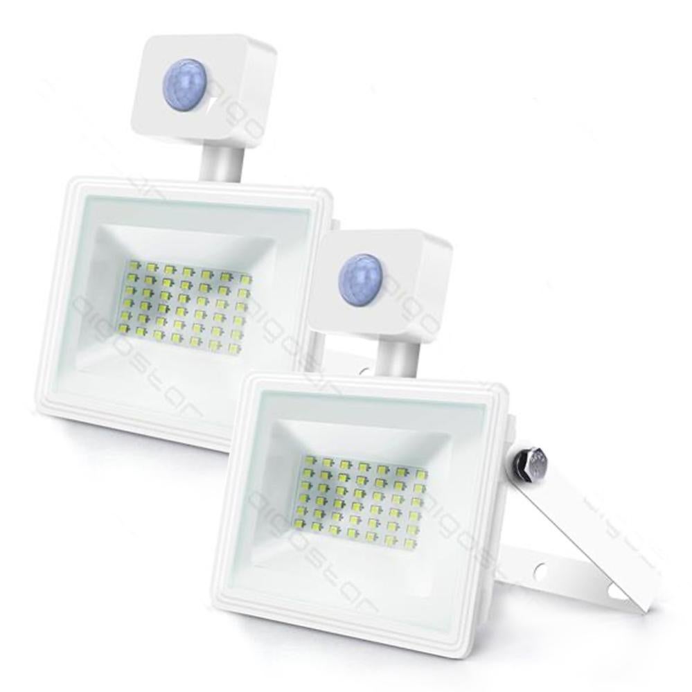 Faro LED Chip Samsung 30W Con Sensore Di Movimento E Crepuscolare E Interruttore Manuale Di Bloccaggio Colore Nero 4000k Ip65 82953041
