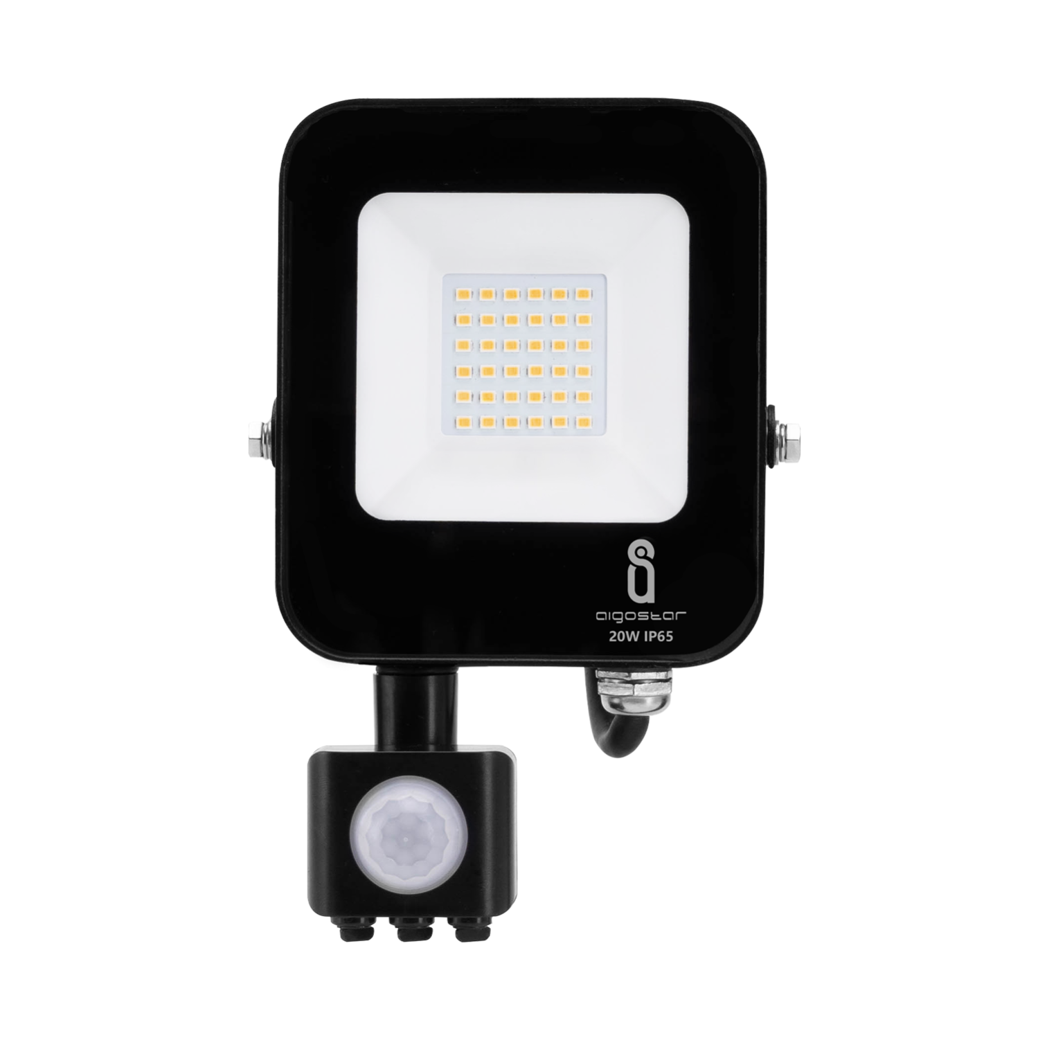 ALPHA DIMA Faretto LED Con Sensore Di Movimento 30W, IP65 Impermeabile, Bianco Caldo 3000K, Faretti Esterno Da Giardino Con Impostazioni Regolabili Di Tempo E Sensibilità - 5