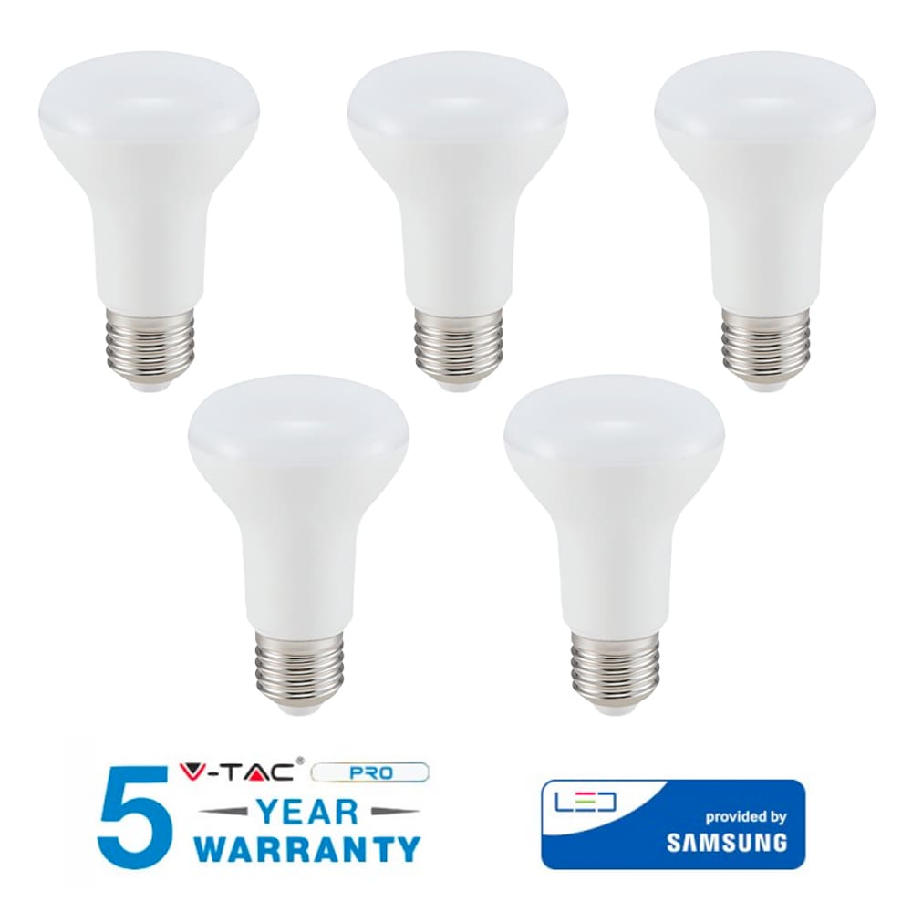 LAMPADINE LAMPADINA LED E27 8 W WATT LUCE NATURALE SAMSUNG V-TAC 5 PEZZI