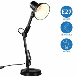 Lampada da Scrivania a 20 LED, Lampada da comodino Tattile, Lampada da  tavolo con 3 Livelli di luminosità, Inclinabile a 180 ,Alimentazione USB o  Pile