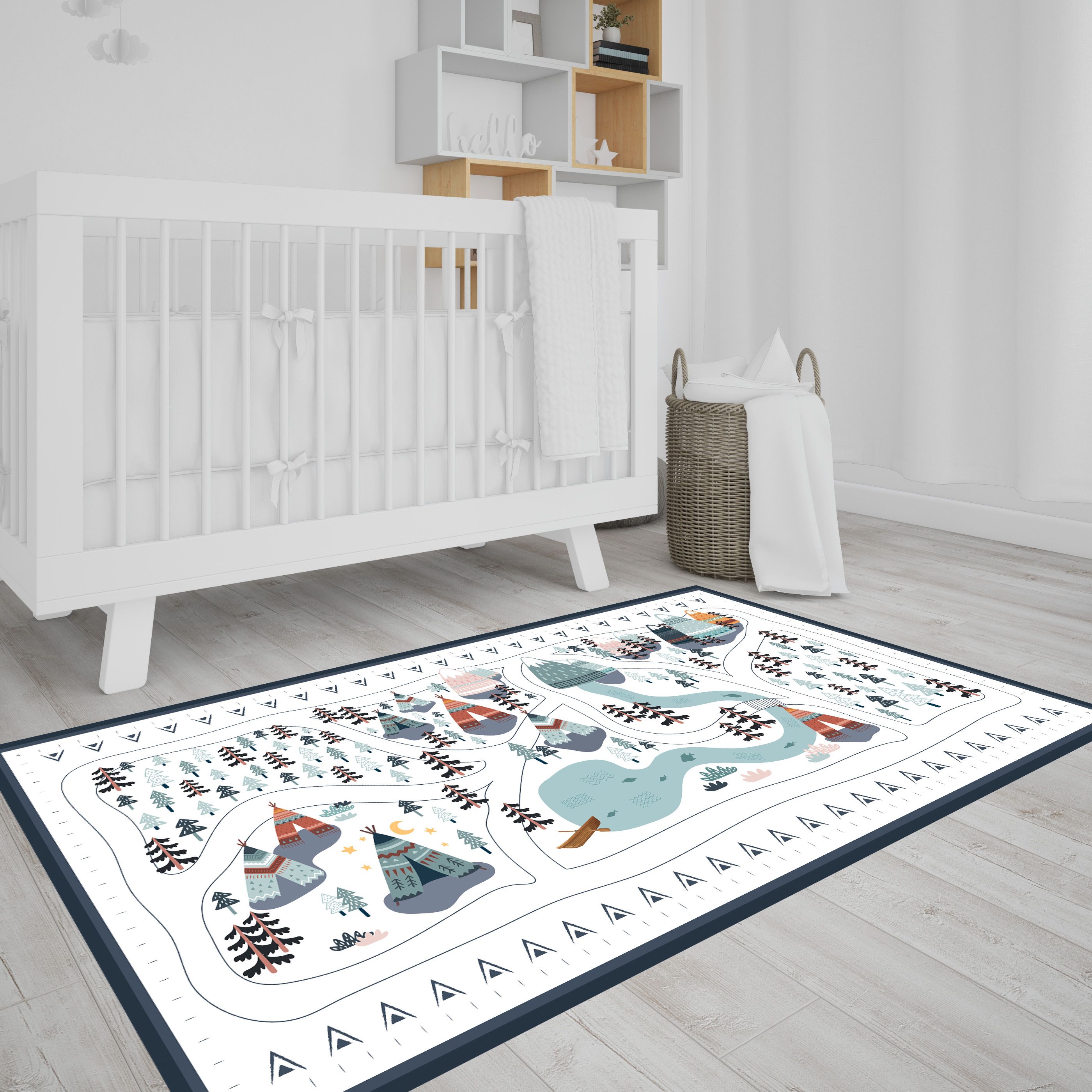 Alfombra de vinilo A.50 x L.100 cm Circuit Ethnique LA DECO