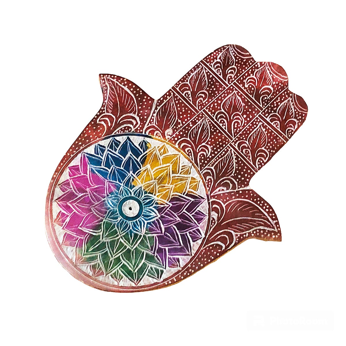Origen home decor mano fatima complementos natura   figura de mano multicolor - 2x20x16cm