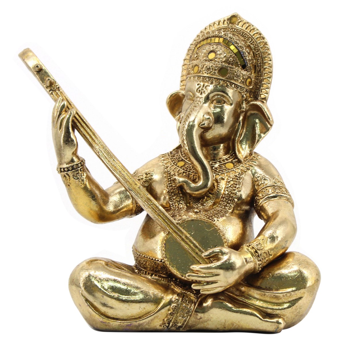 Signes grimalt by sigris - figura buda dorado de resina   figura de buda figuras decorativas decoracion salon 29x14x22cm